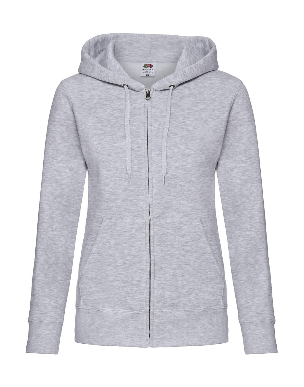 Premium Hooded Sweat Jacket Lady-Fit in Farbe Heather Grey