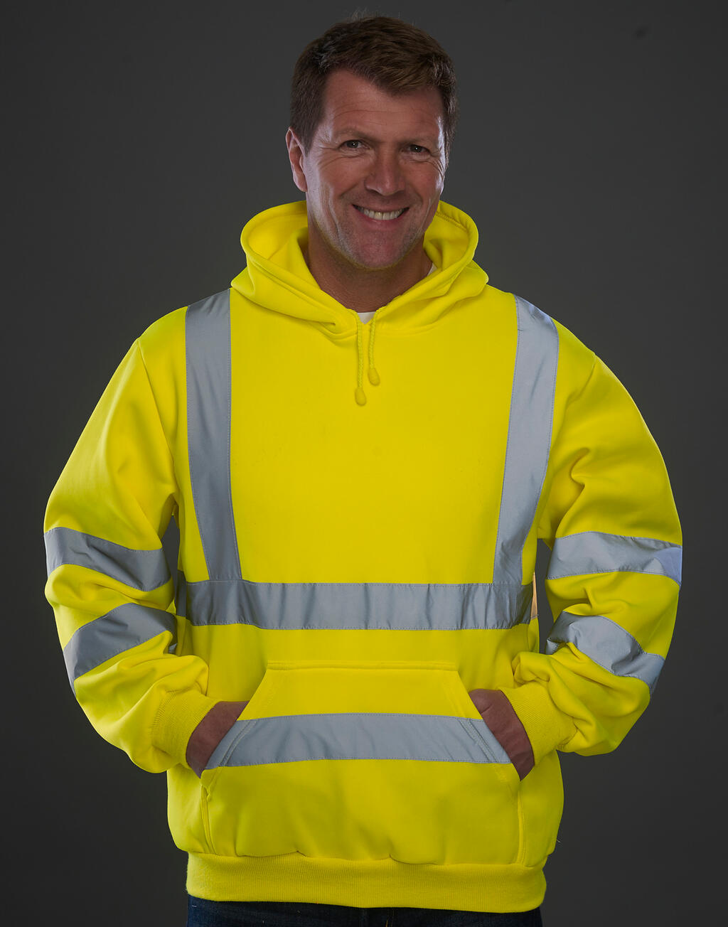 Fluo Hoodie in Farbe Fluo Yellow