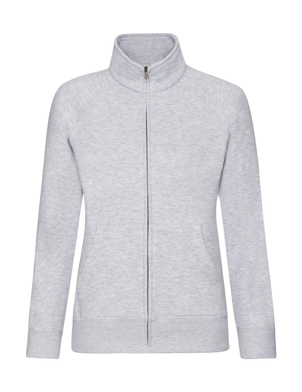 Ladies' Premium Sweat Jacket in Farbe Heather Grey