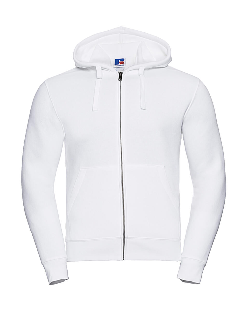 Men's Authentic Zipped Hood in Farbe White