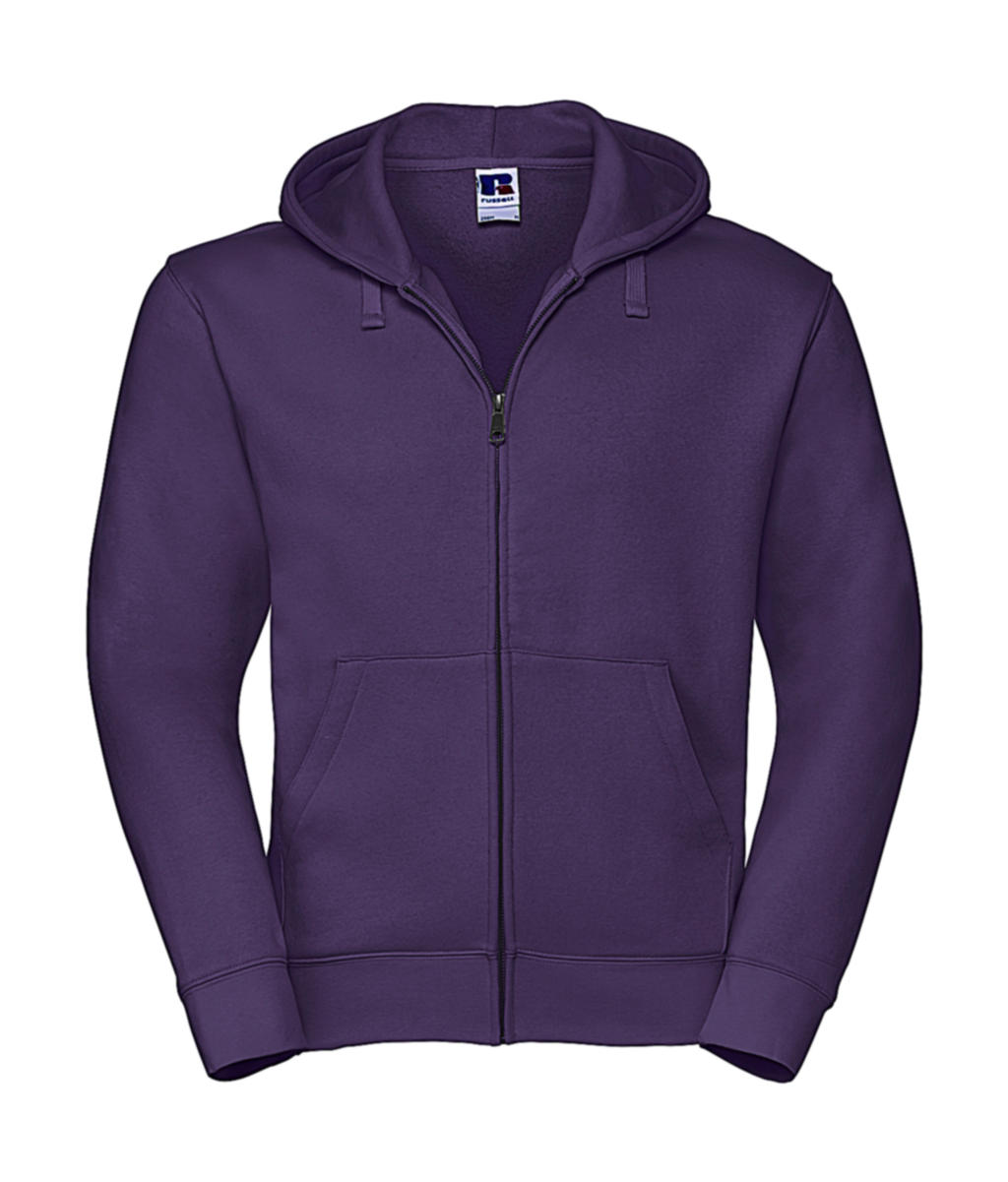 Men's Authentic Zipped Hood in Farbe Purple