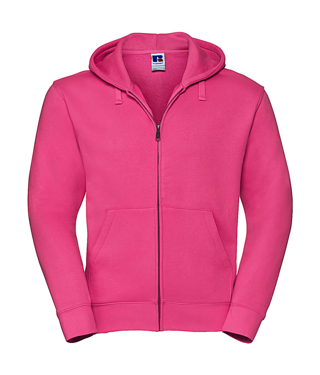 Men's Authentic Zipped Hood in Farbe Fuchsia