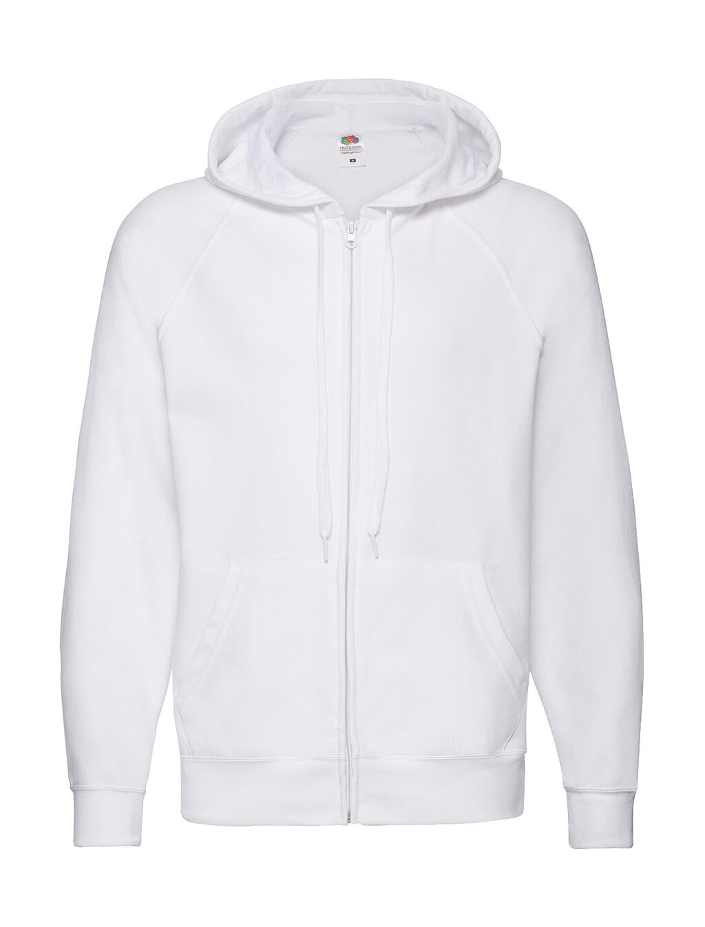 Lightweight Hooded Sweat Jacket in Farbe White