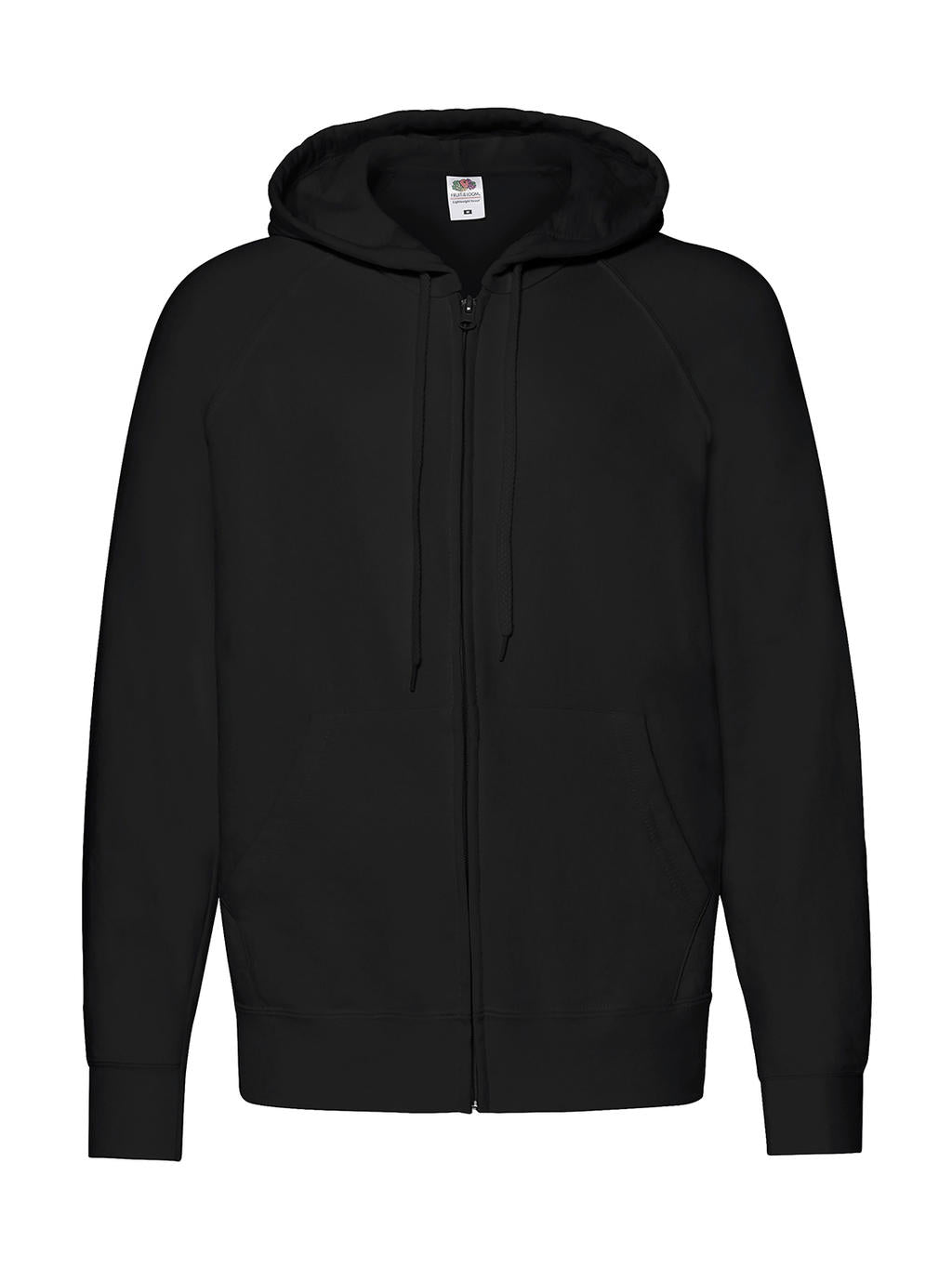 Lightweight Hooded Sweat Jacket in Farbe Black