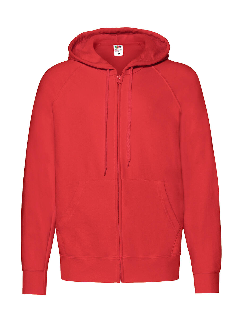 Lightweight Hooded Sweat Jacket in Farbe Red