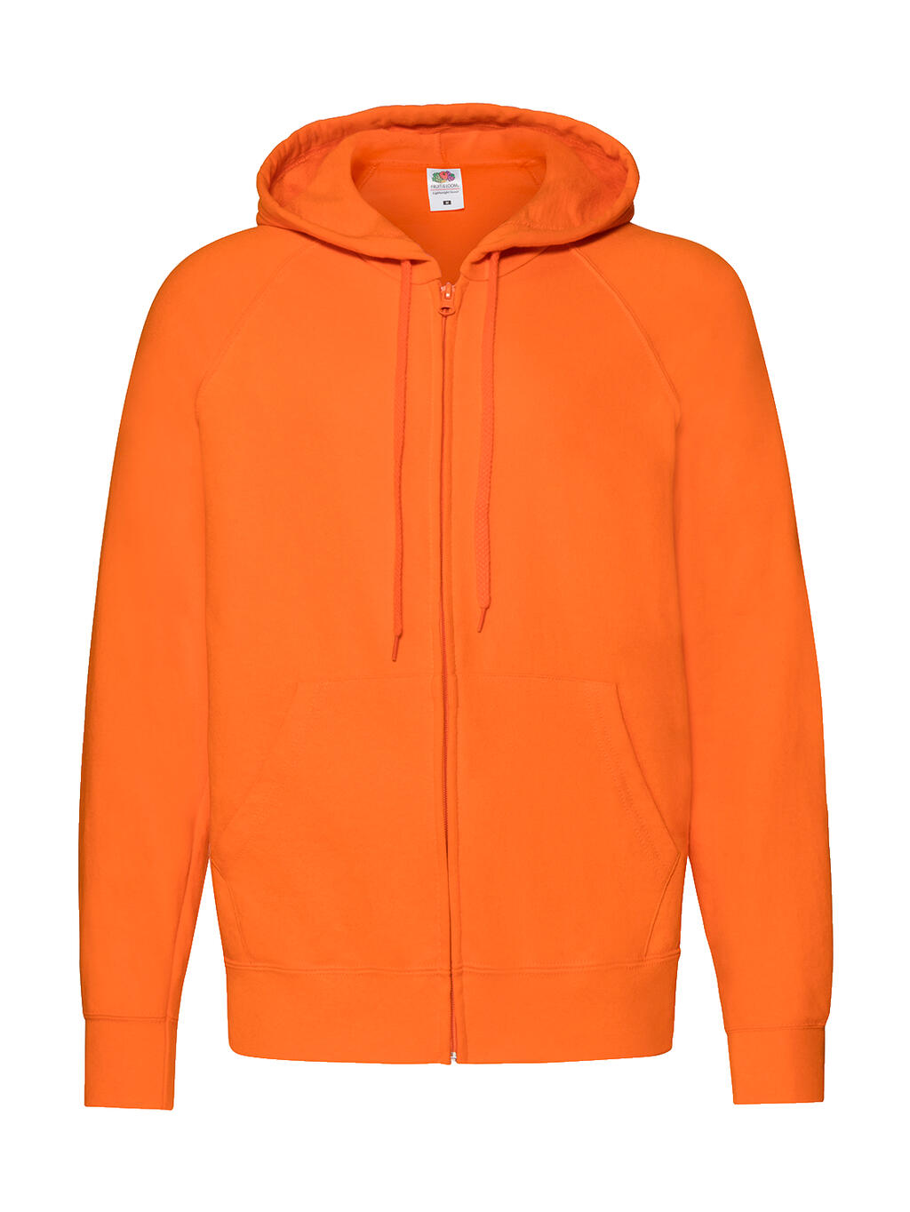 Lightweight Hooded Sweat Jacket in Farbe Orange