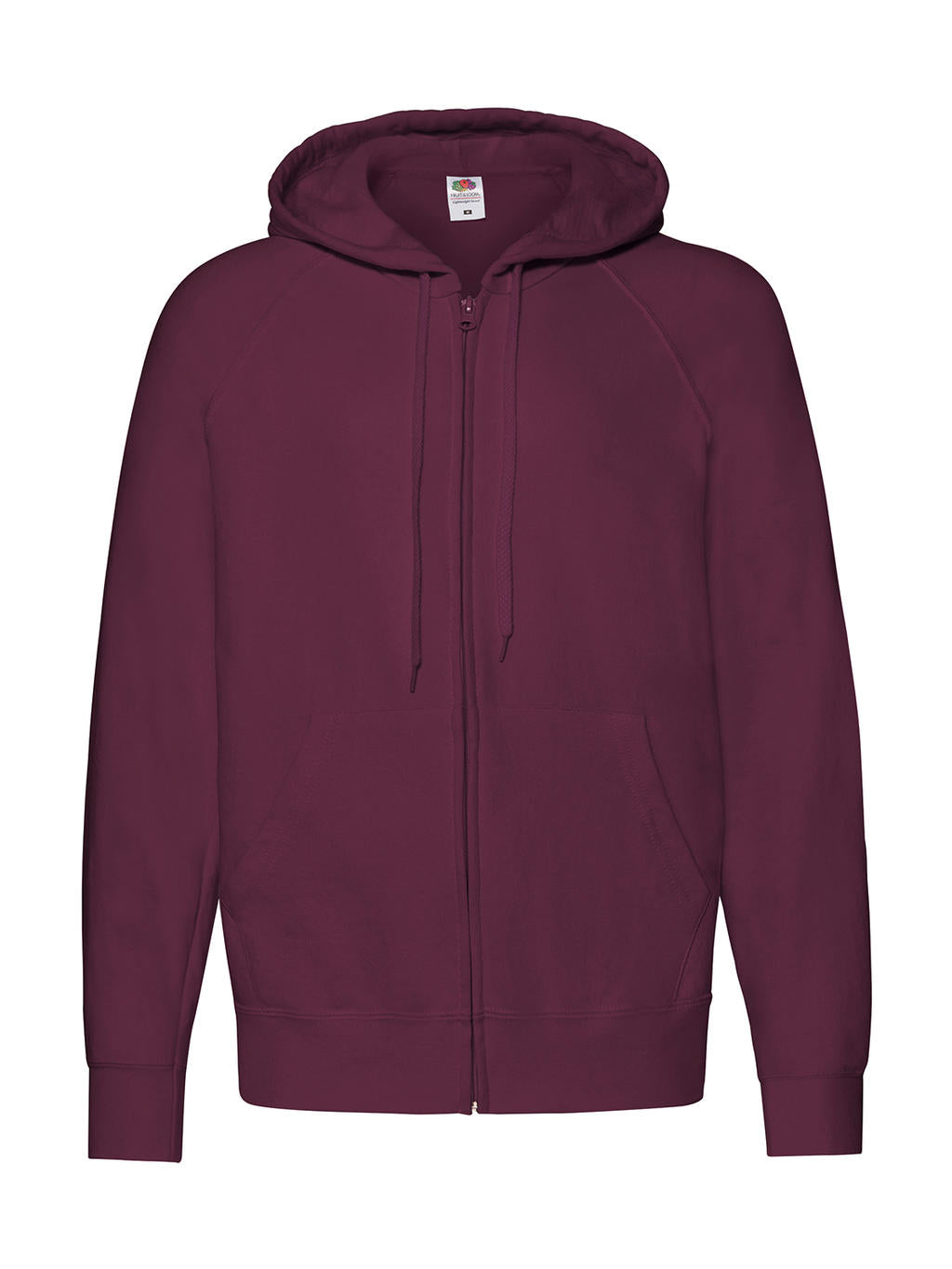 Lightweight Hooded Sweat Jacket in Farbe Burgundy