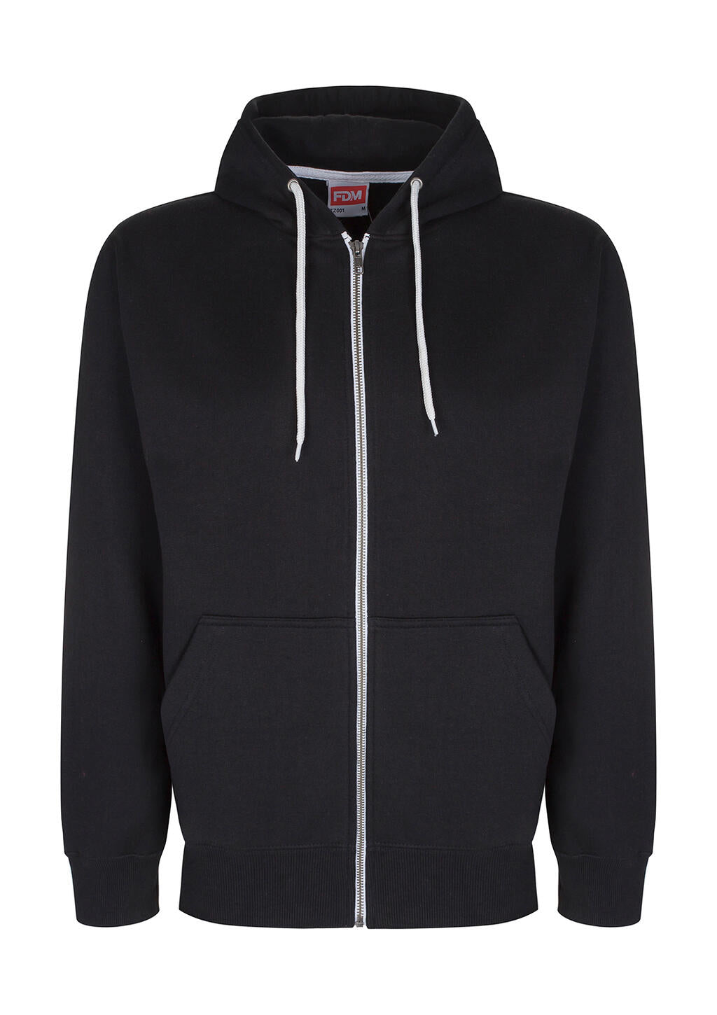 Team Zip Hoodie in Farbe Black
