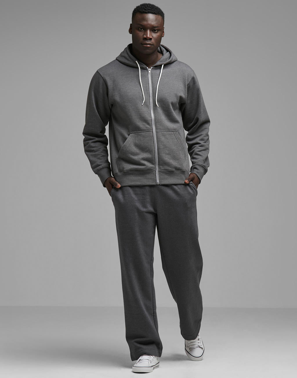 Team Zip Hoodie in Farbe Black