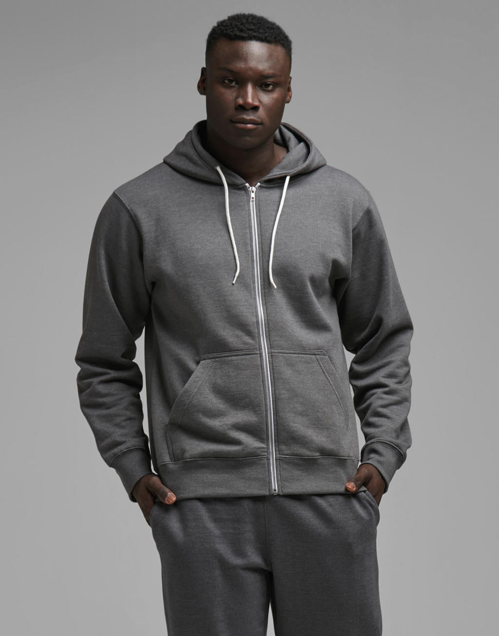Team Zip Hoodie in Farbe Black