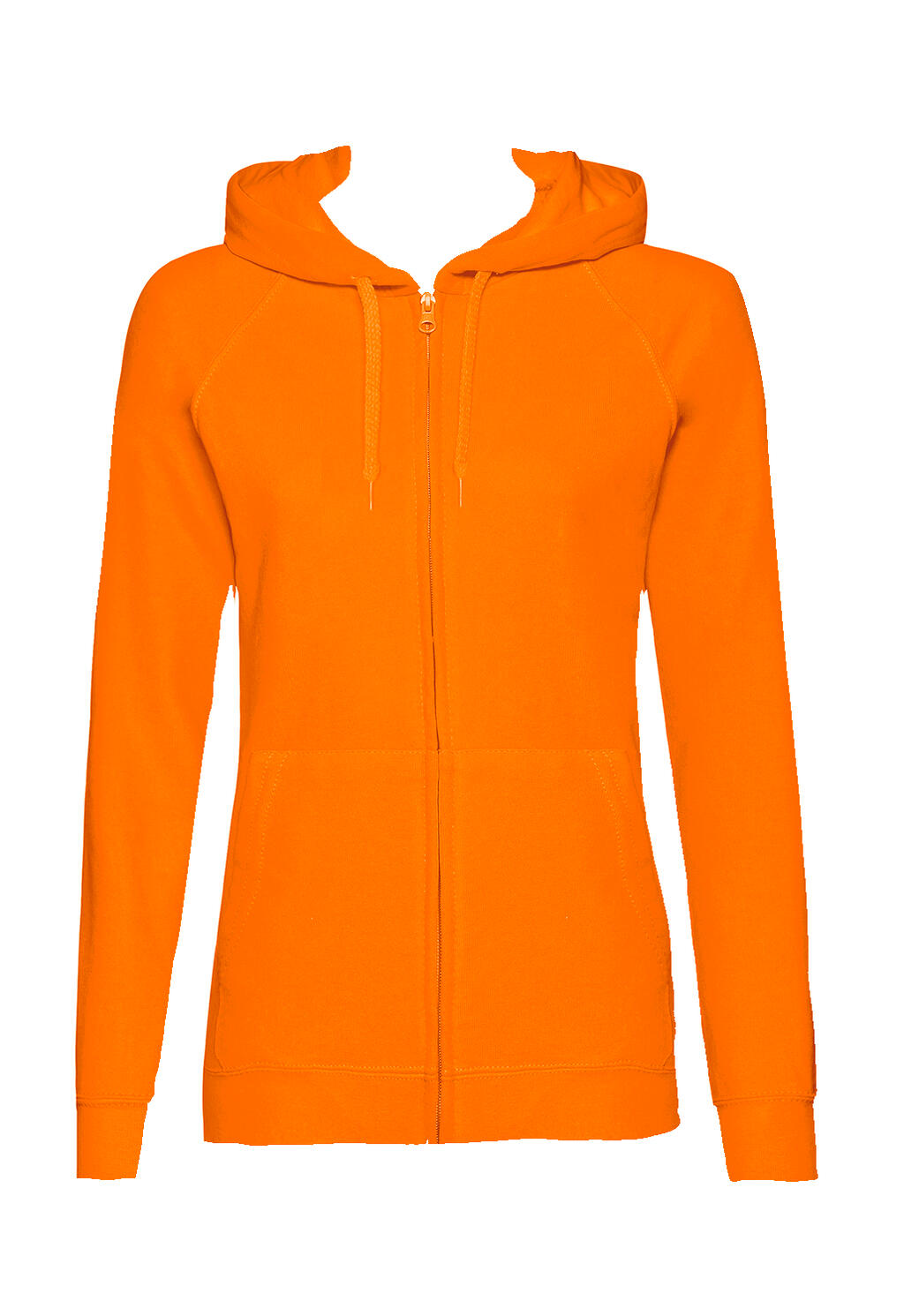 Ladies' Lightweight Hooded Sweat Jacket in Farbe Orange