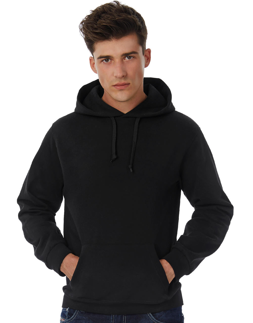 ID.003 Cotton Rich Hooded Sweatshirt in Farbe White