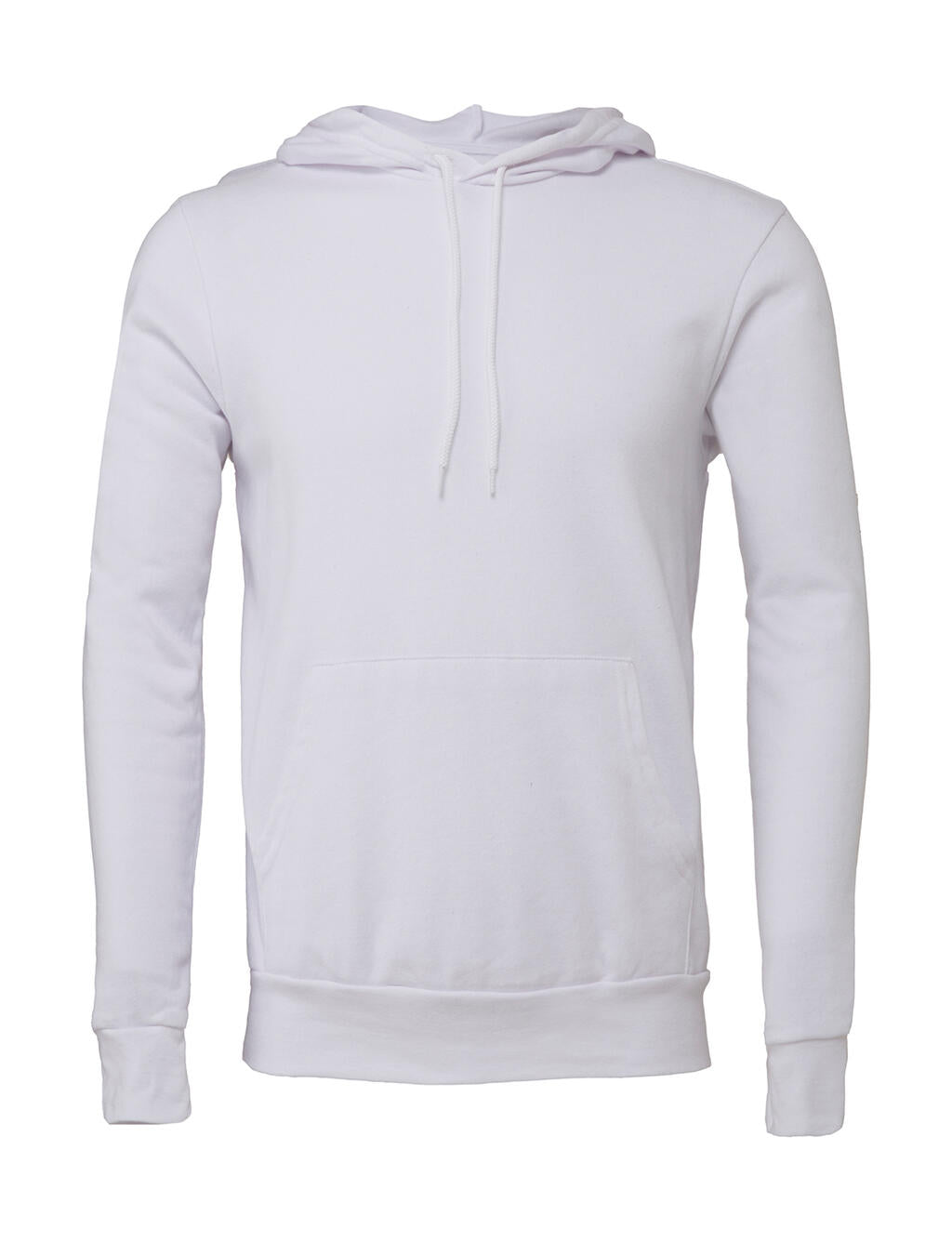 Unisex Poly-Cotton Pullover Hoodie in Farbe White