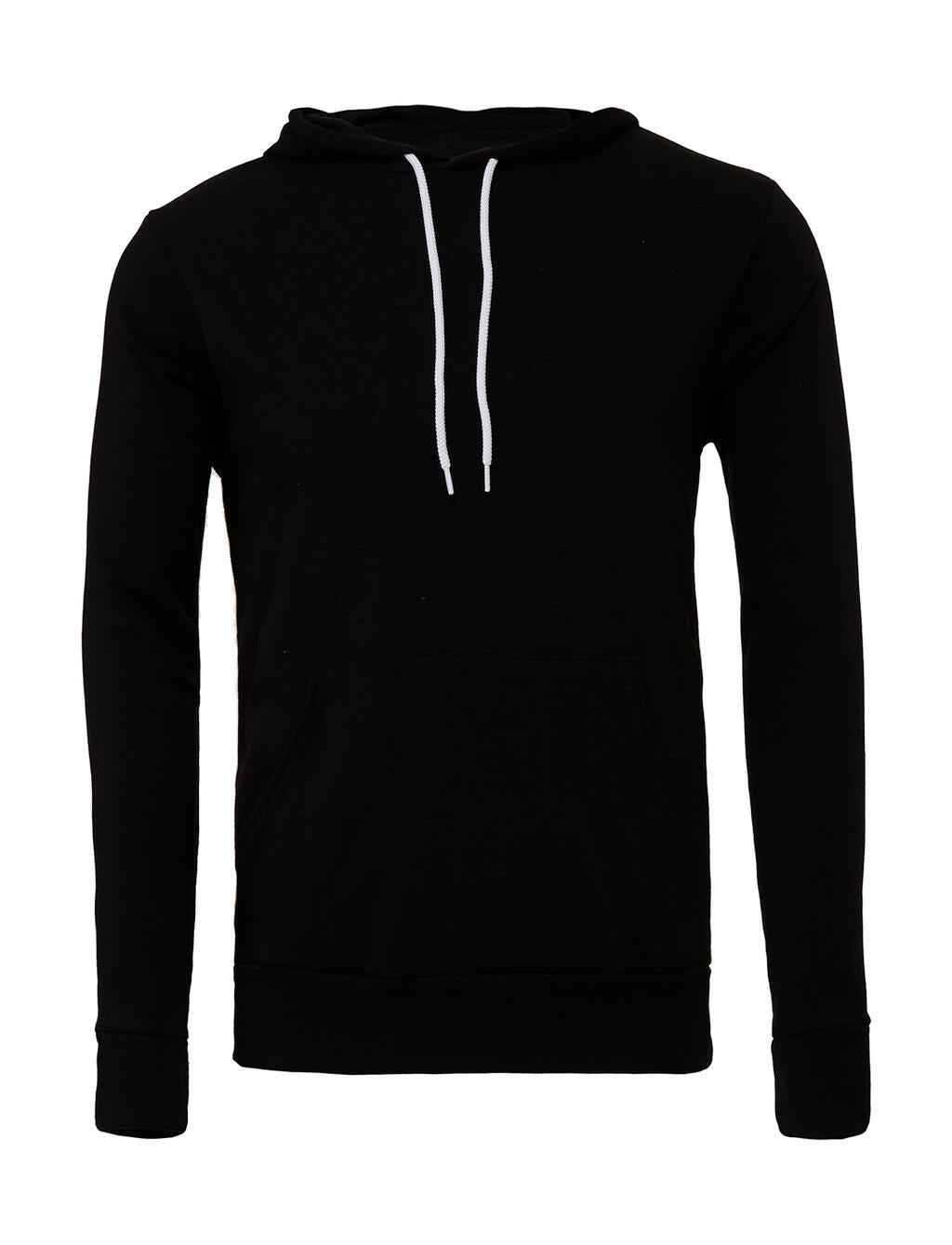 Unisex Poly-Cotton Pullover Hoodie in Farbe Black