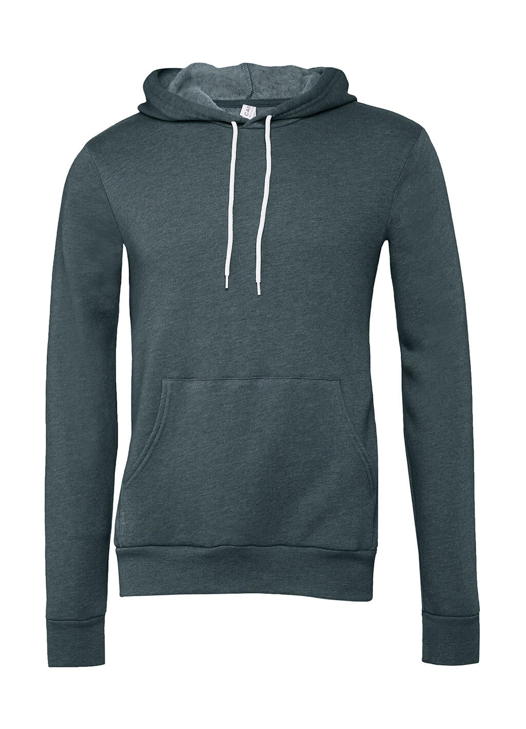 Unisex Poly-Cotton Pullover Hoodie in Farbe Heather Slate