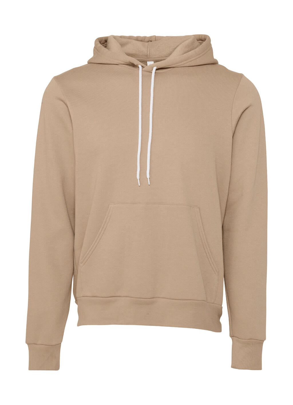 Unisex Poly-Cotton Pullover Hoodie in Farbe Tan