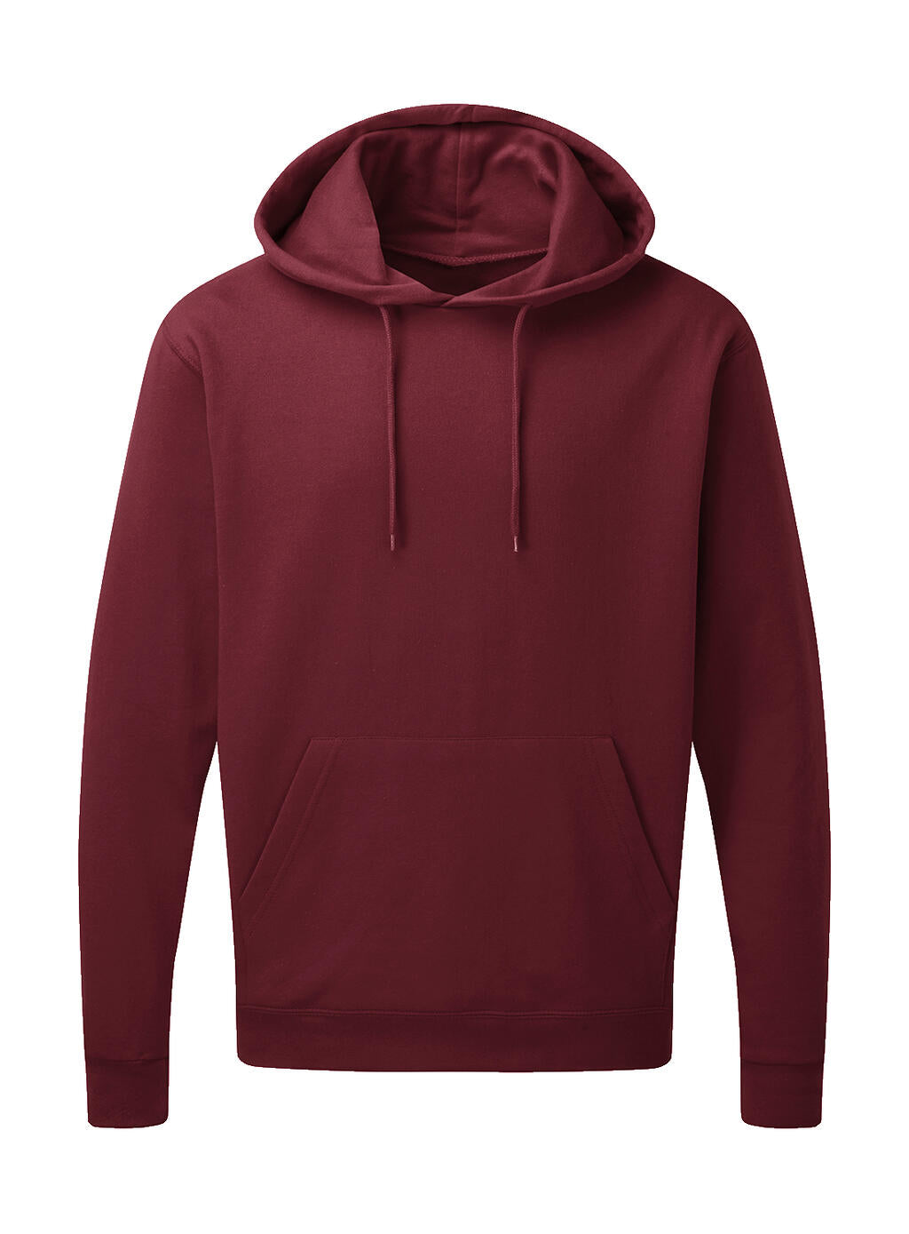 Men's Hooded Sweatshirt in Farbe Burgundy