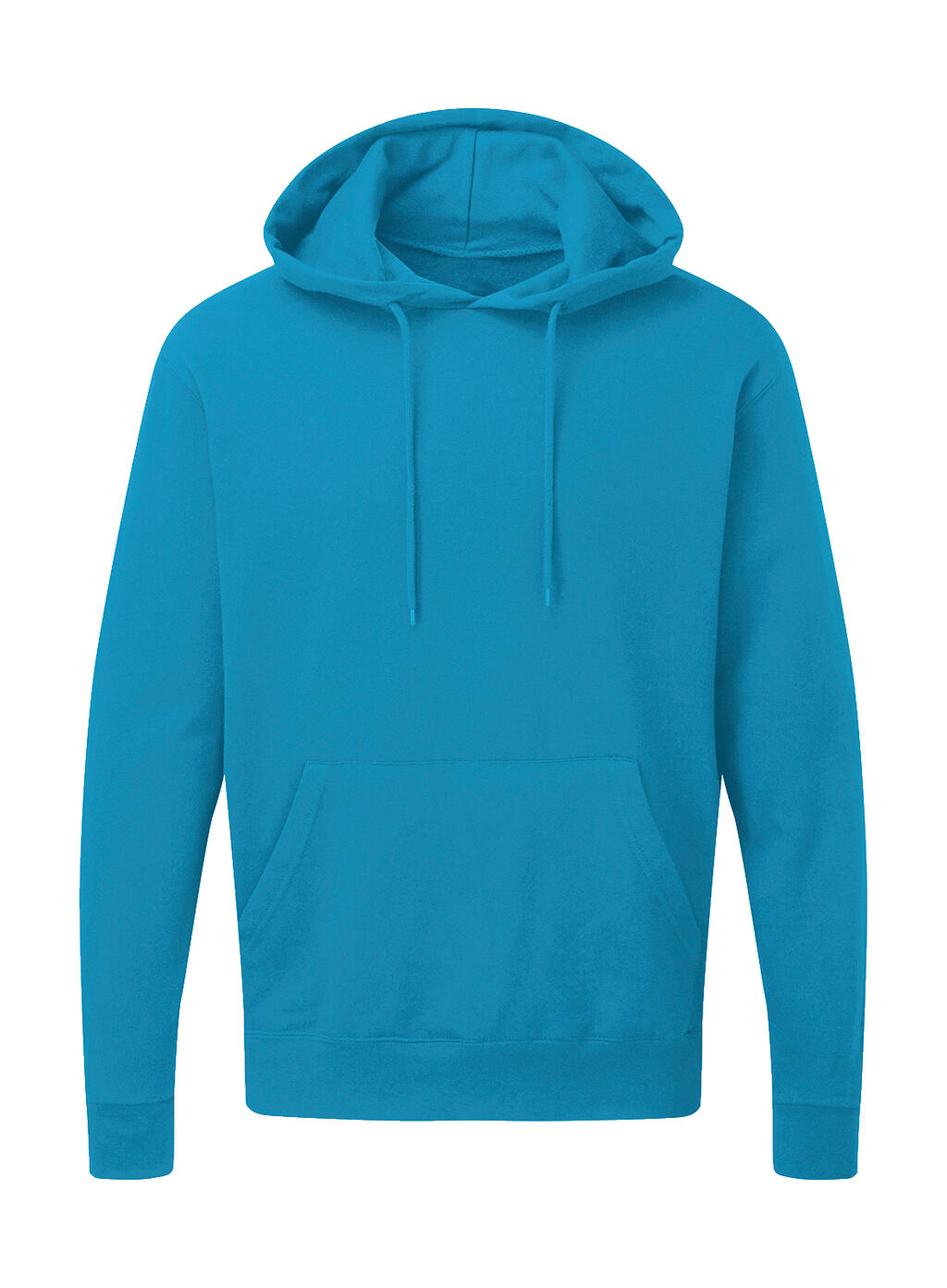 Men's Hooded Sweatshirt in Farbe Turquoise