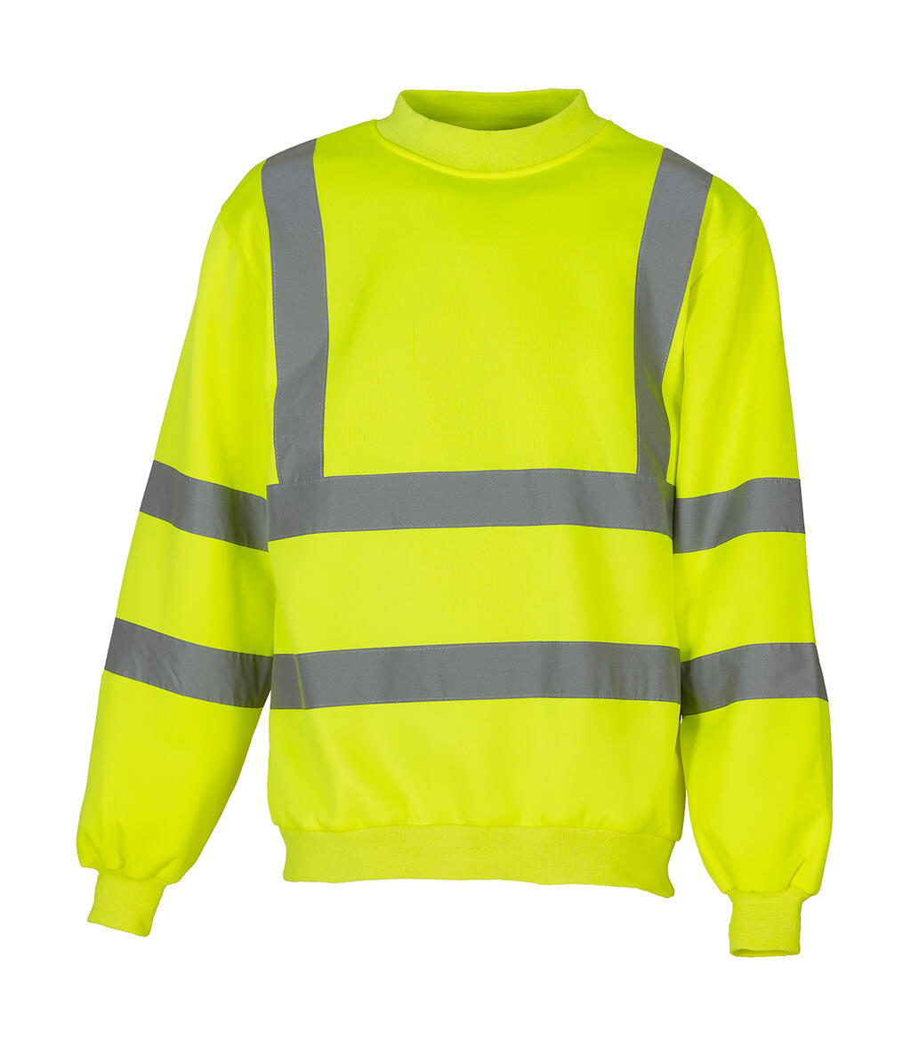 Fluo Sweatshirt in Farbe Fluo Yellow