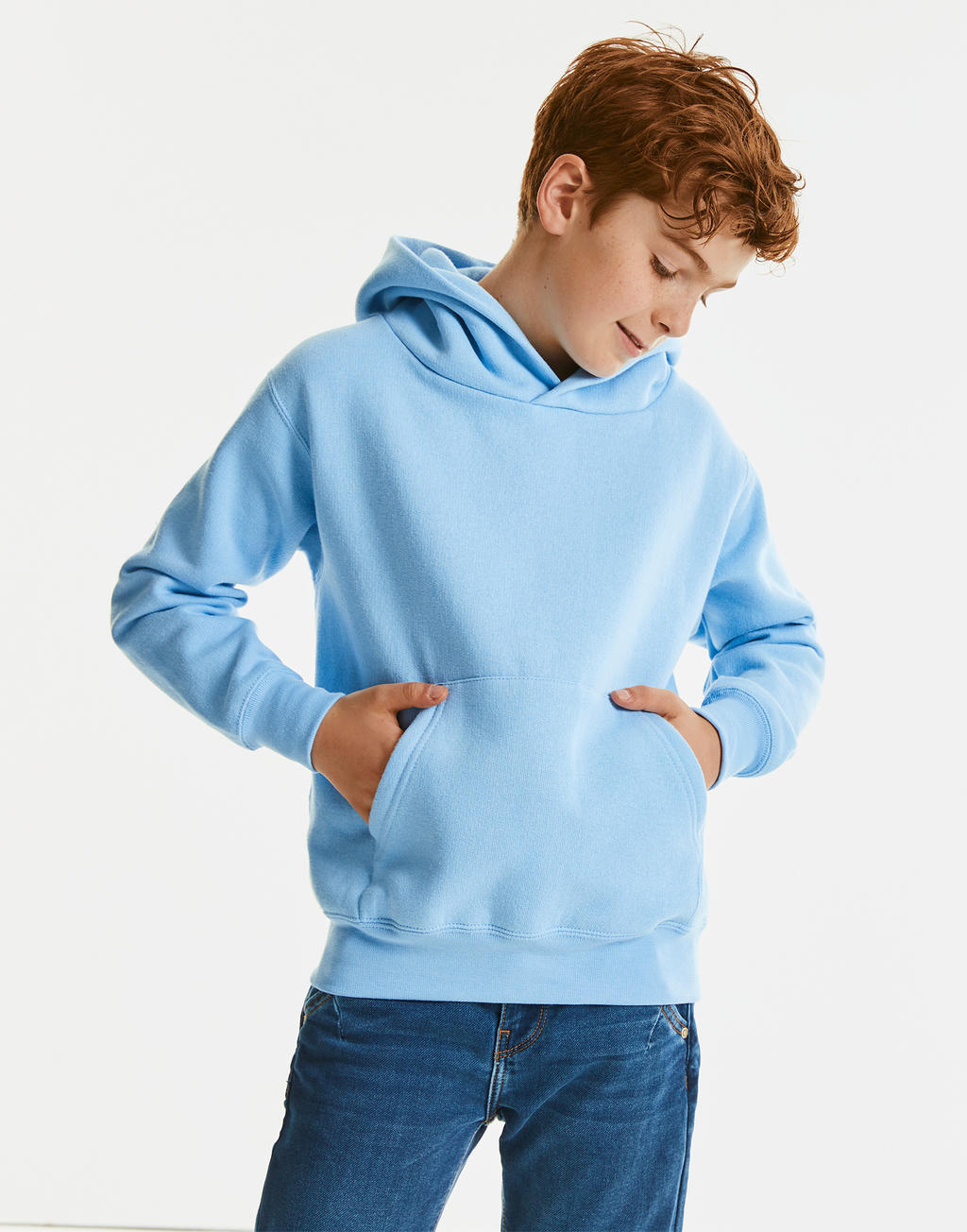 Kids' Hooded Sweat in Farbe Black