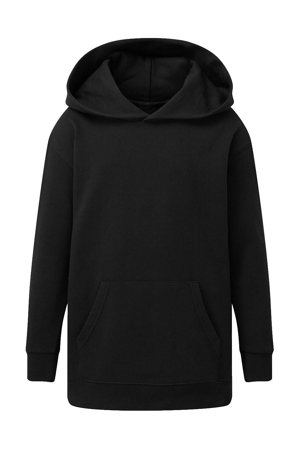 Kids' Hooded Sweatshirt in Farbe Dark Black