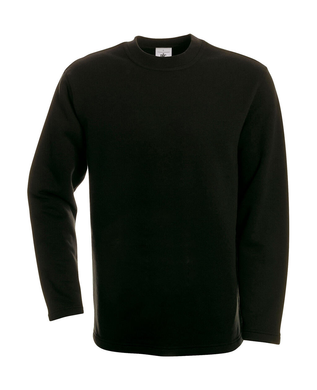Open Hem Sweatshirt in Farbe Black