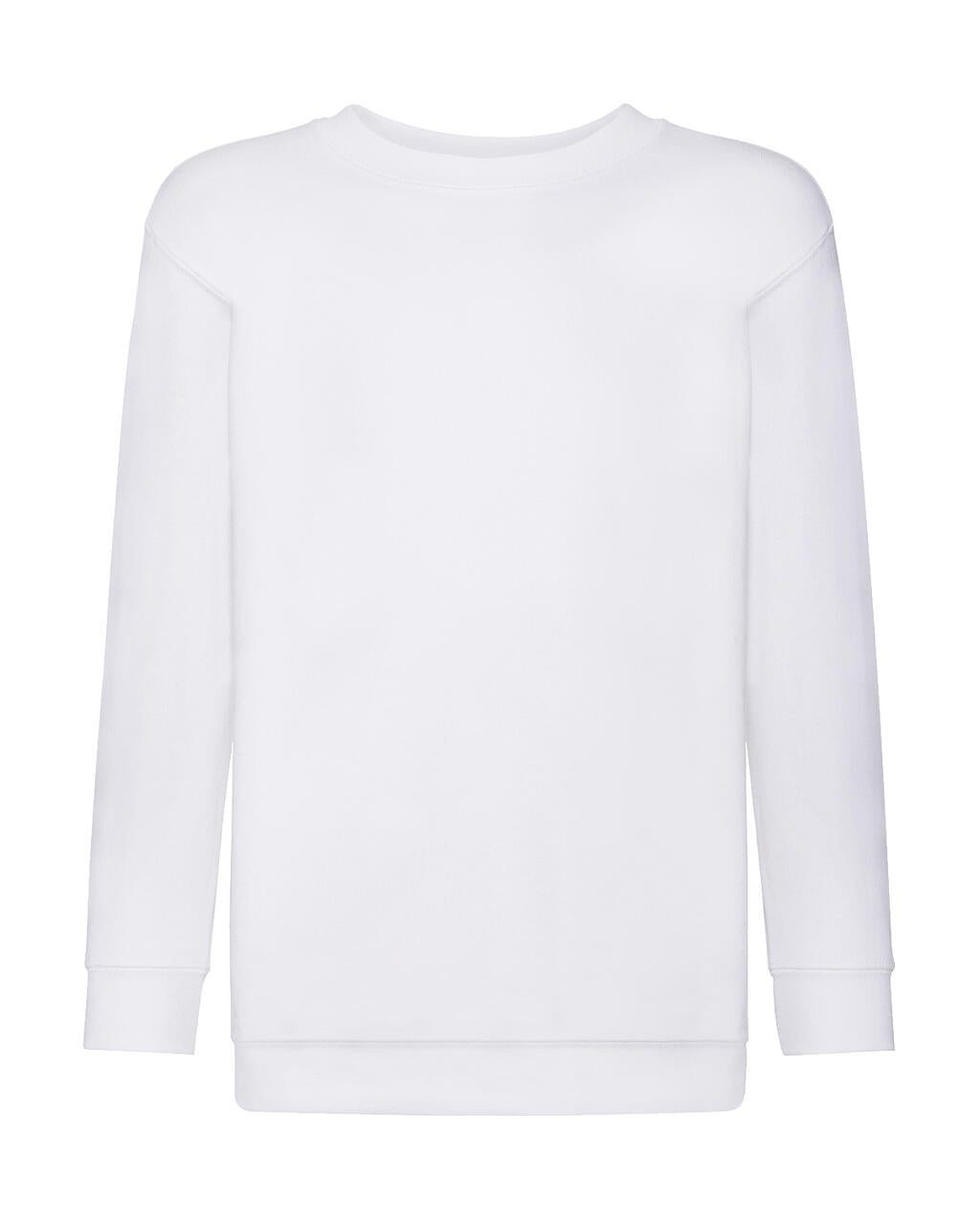 Kids' Classic Set-In Sweat in Farbe White