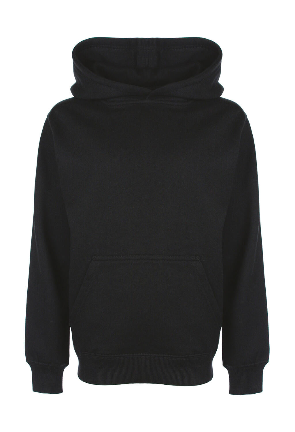 Tagless Hoodie in Farbe Black