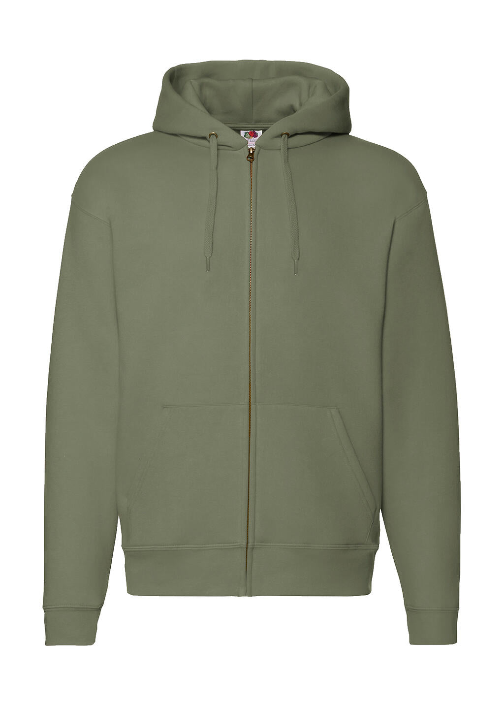 Premium Hooded Zip Sweat in Farbe Classic Olive