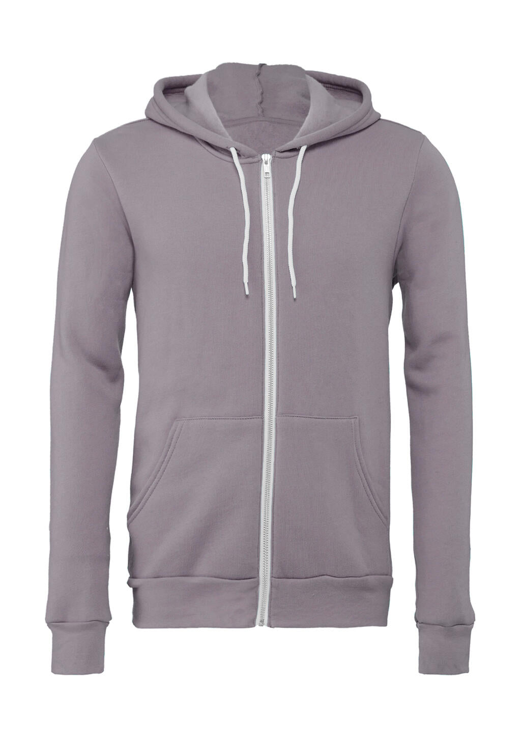 Unisex Poly-Cotton Full Zip Hoodie in Farbe Storm