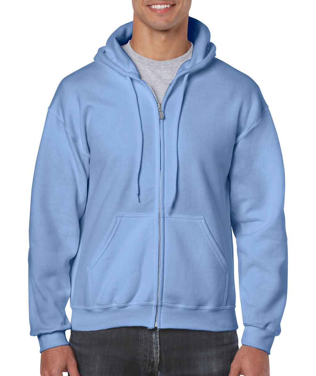 Heavy Blend Adult Full Zip Hooded Sweat in Farbe Carolina Blue