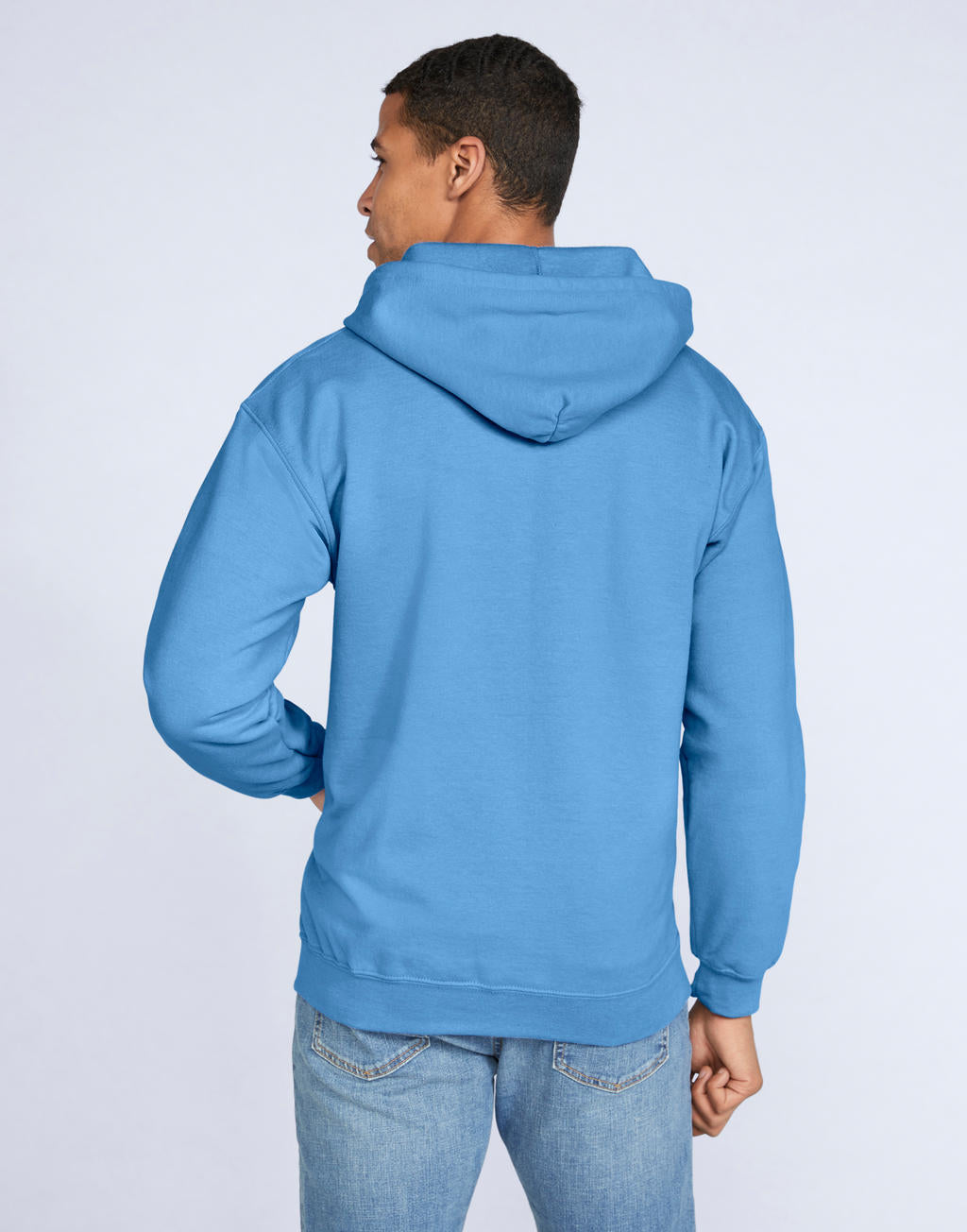 Heavy Blend Adult Full Zip Hooded Sweat in Farbe White