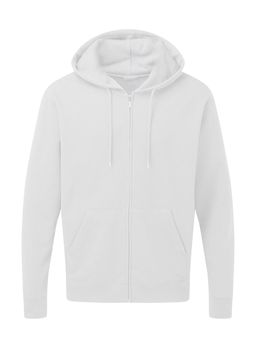 Men's Zip Hood in Farbe White