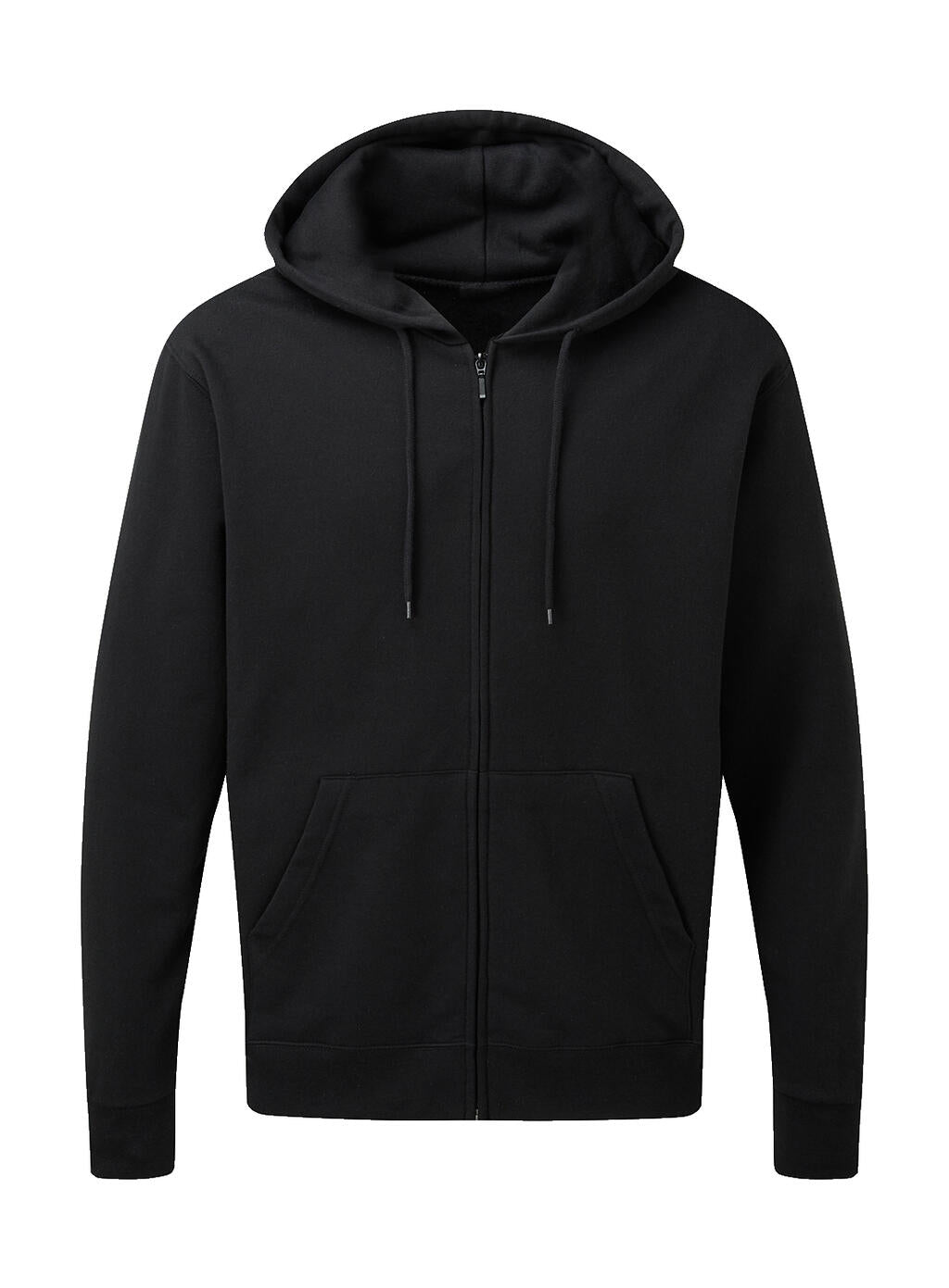 Men's Zip Hood in Farbe Black