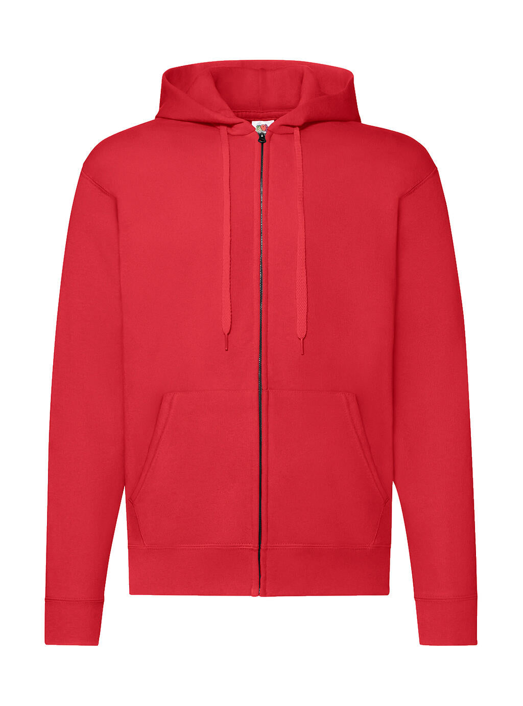 Classic Hooded Sweat Jacket in Farbe Red