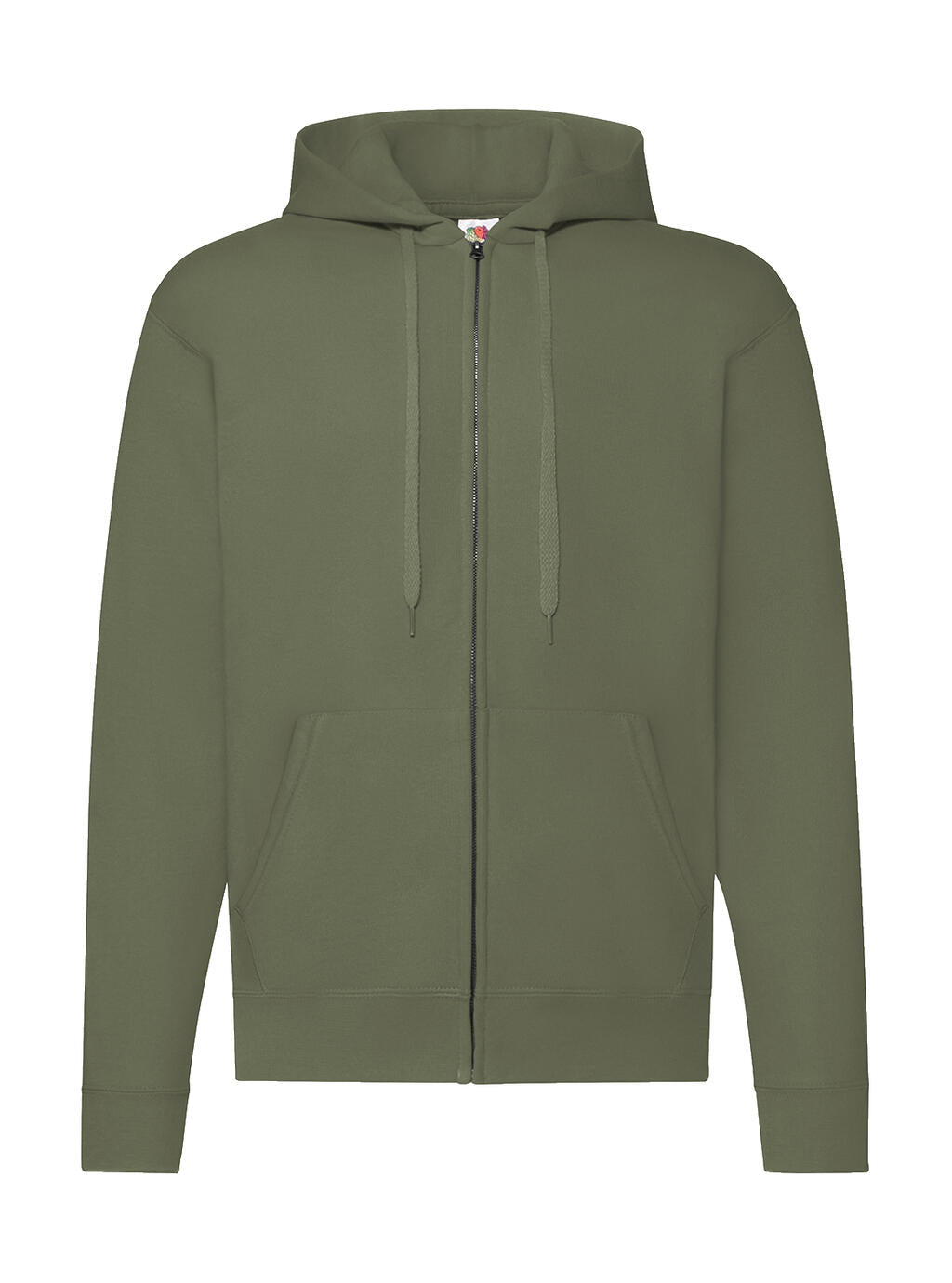 Classic Hooded Sweat Jacket in Farbe Classic Olive