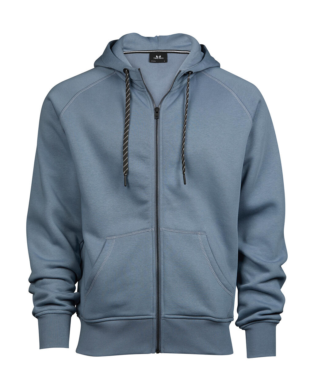 Fashion Full Zip Hood in Farbe Flint Stone