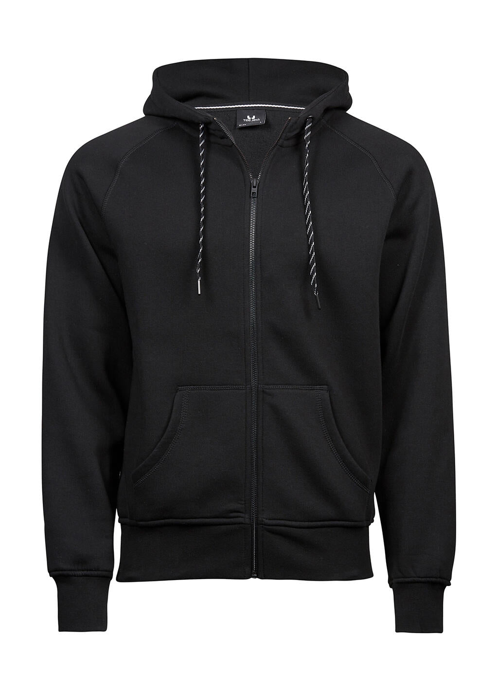 Fashion Full Zip Hood in Farbe Black