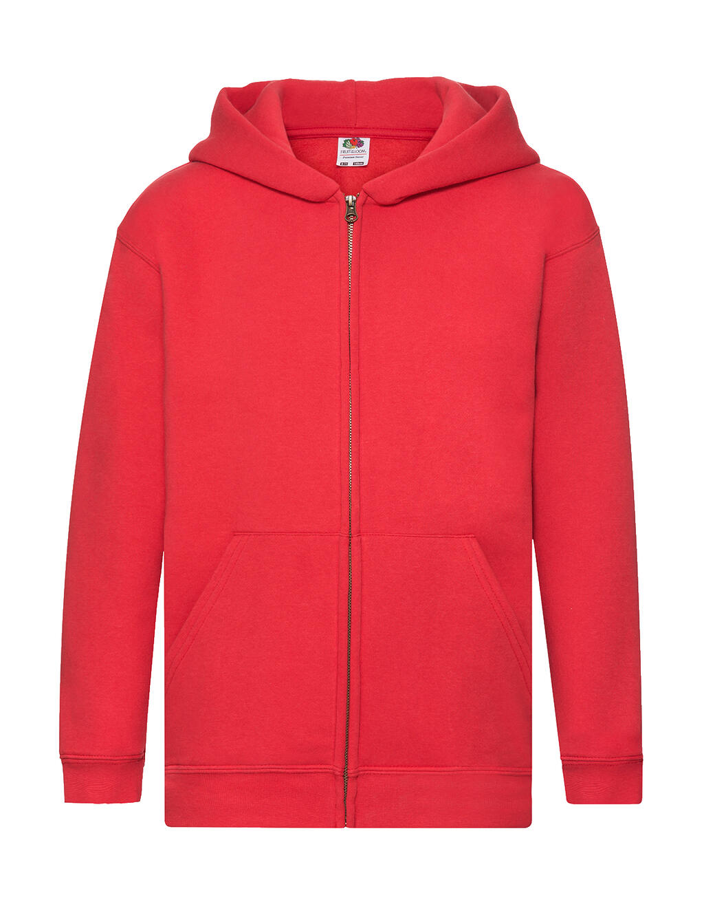 Kids' Premium Hooded Sweat Jacket in Farbe Red