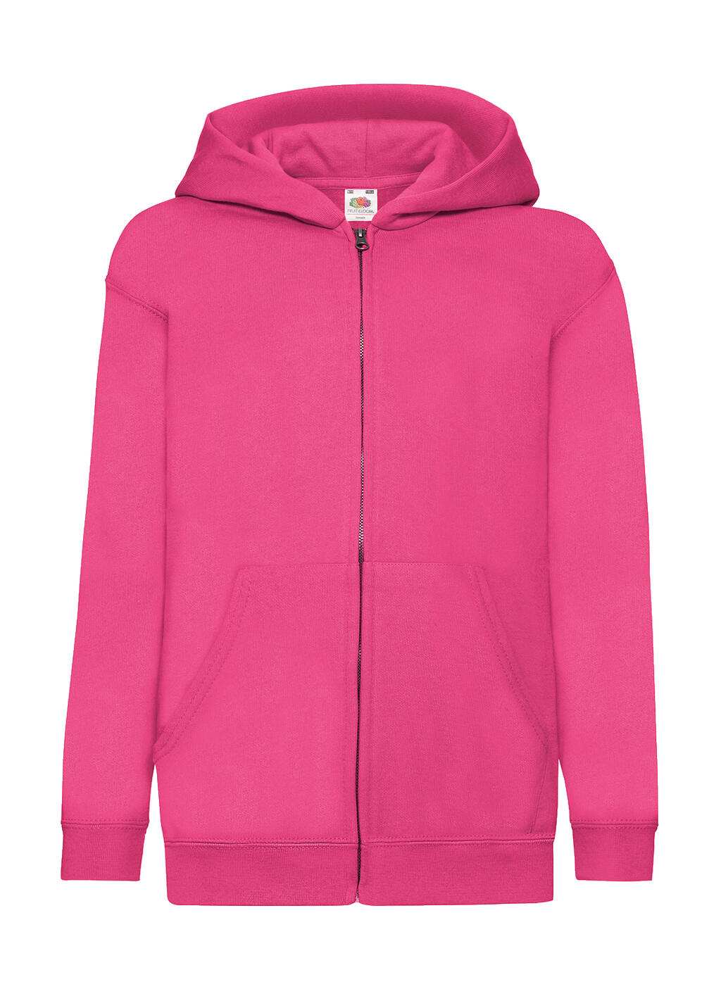 Kids' Classic Hooded Sweat Jacket in Farbe Fuchsia