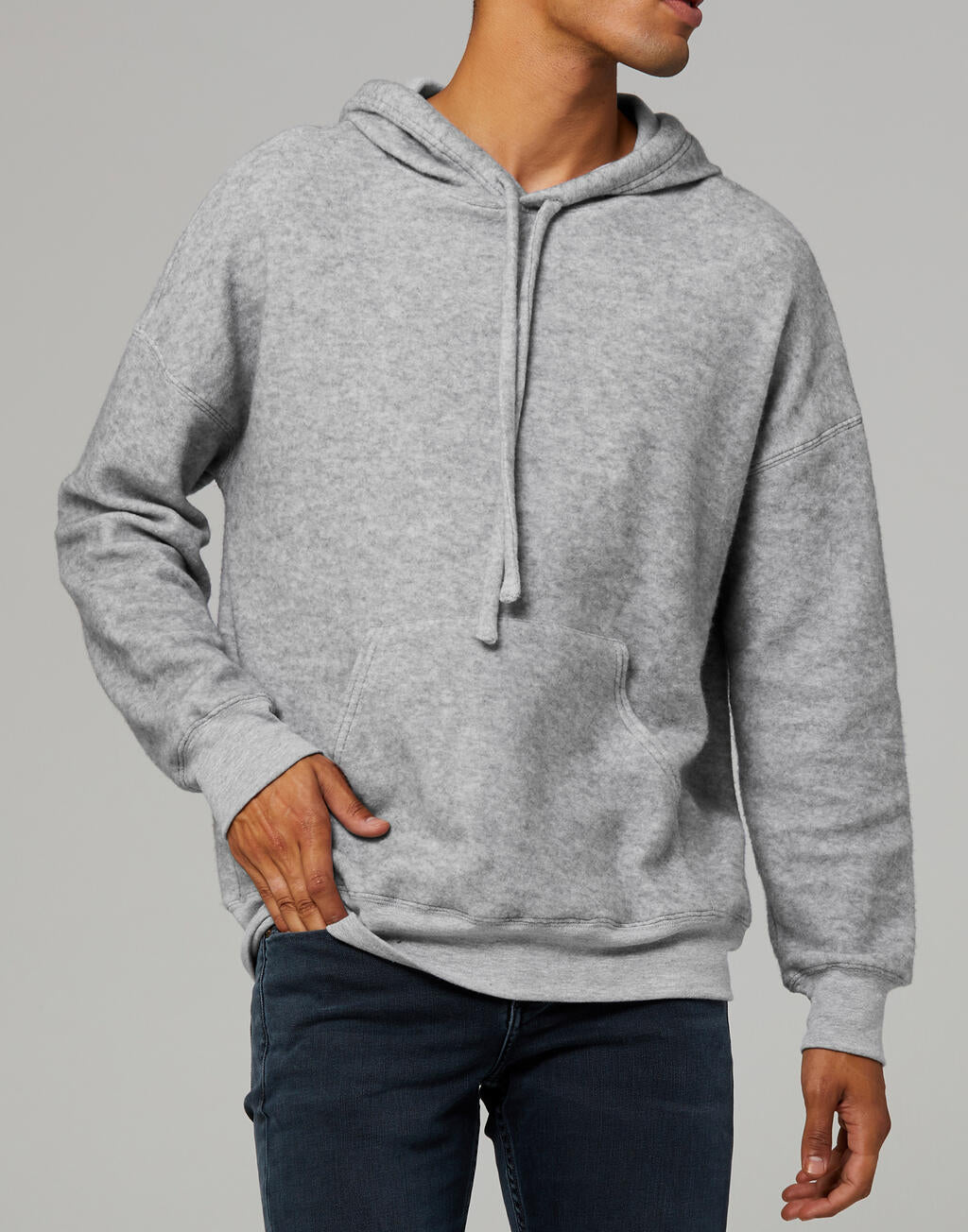 Unisex Sueded Fleece Pullover Hoodie in Farbe Athletic Heather