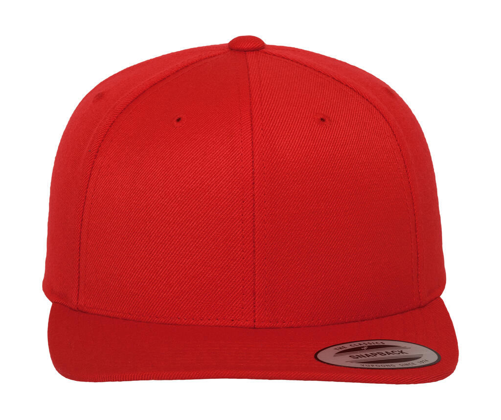 Classic Snapback Cap in Farbe Red