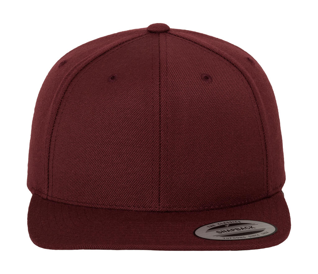 Classic Snapback Cap in Farbe Maroon