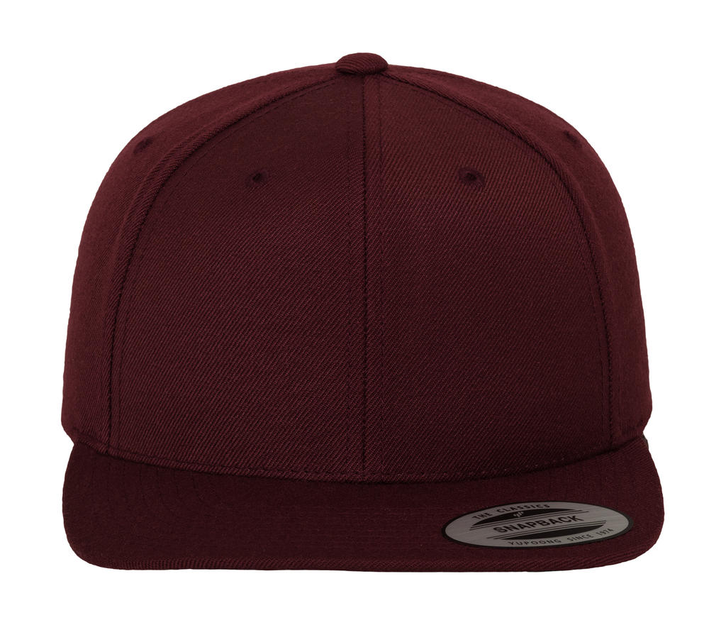 Classic Snapback Cap in Farbe Maroon/Maroon