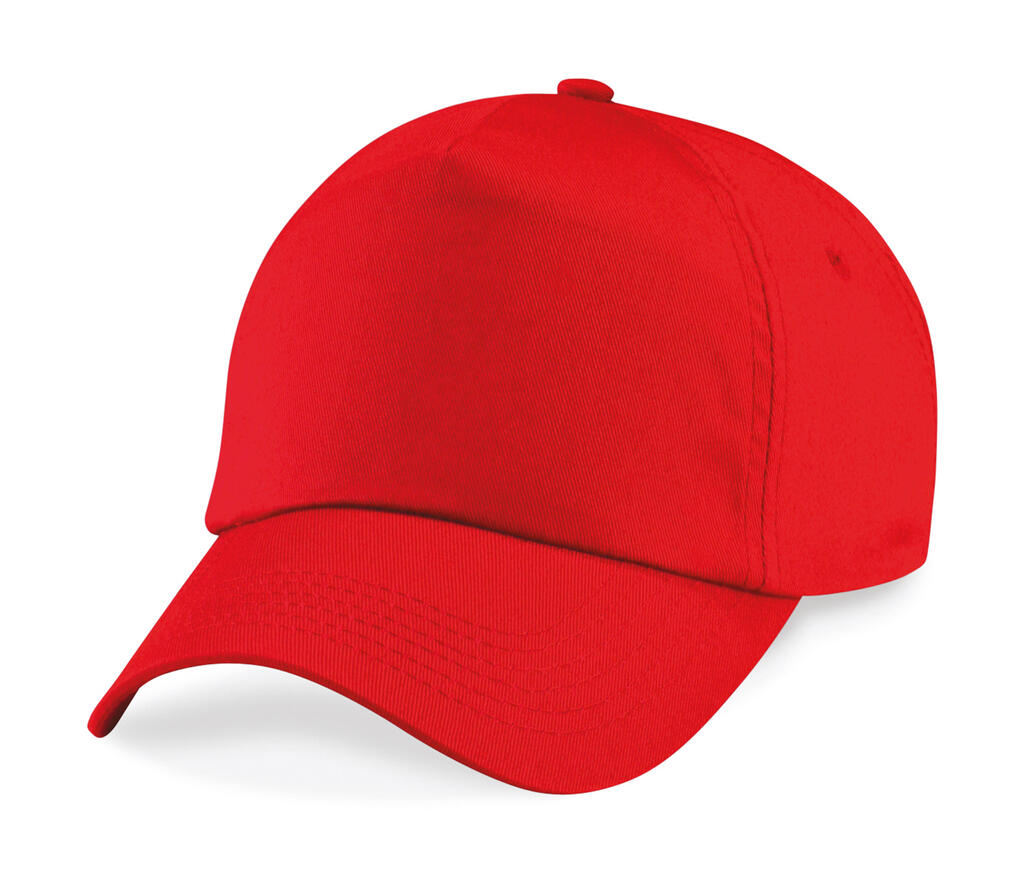Junior Original 5 Panel Cap in Farbe Bright Red