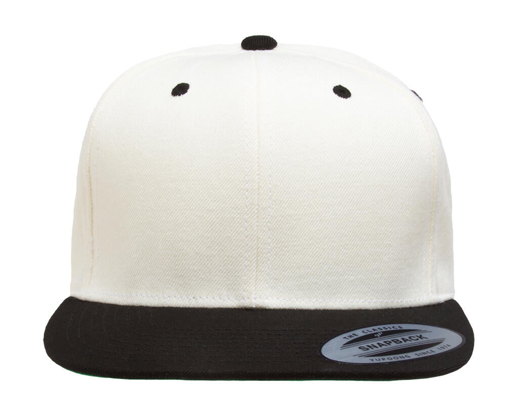 Classic Snapback 2-Tone Cap in Farbe Natural/Black
