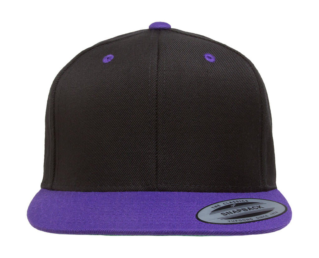 Classic Snapback 2-Tone Cap in Farbe Black/Purple