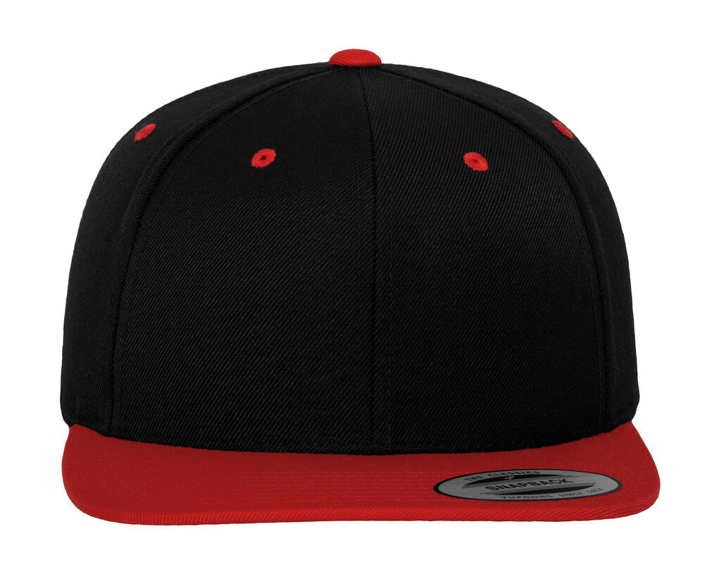 Classic Snapback 2-Tone Cap in Farbe Black/Red