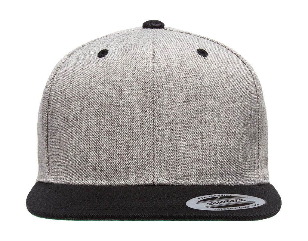 Classic Snapback 2-Tone Cap in Farbe Heather/Black