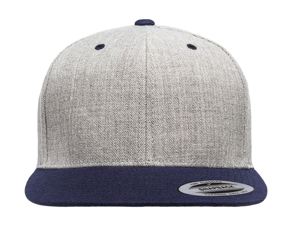 Classic Snapback 2-Tone Cap in Farbe Heather/Navy